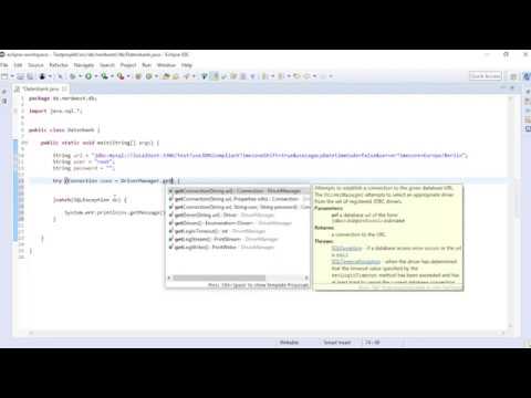 Java, JDBC und MySQL-Datenbank (einfaches Beispiel)