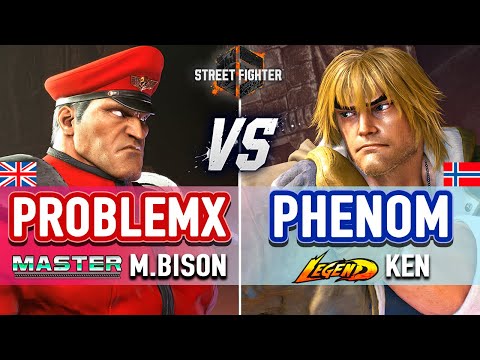 SF6 🔥 Problemx (M.Bison) vs Phenom (Ken) 🔥 SF6 High Level Gameplay
