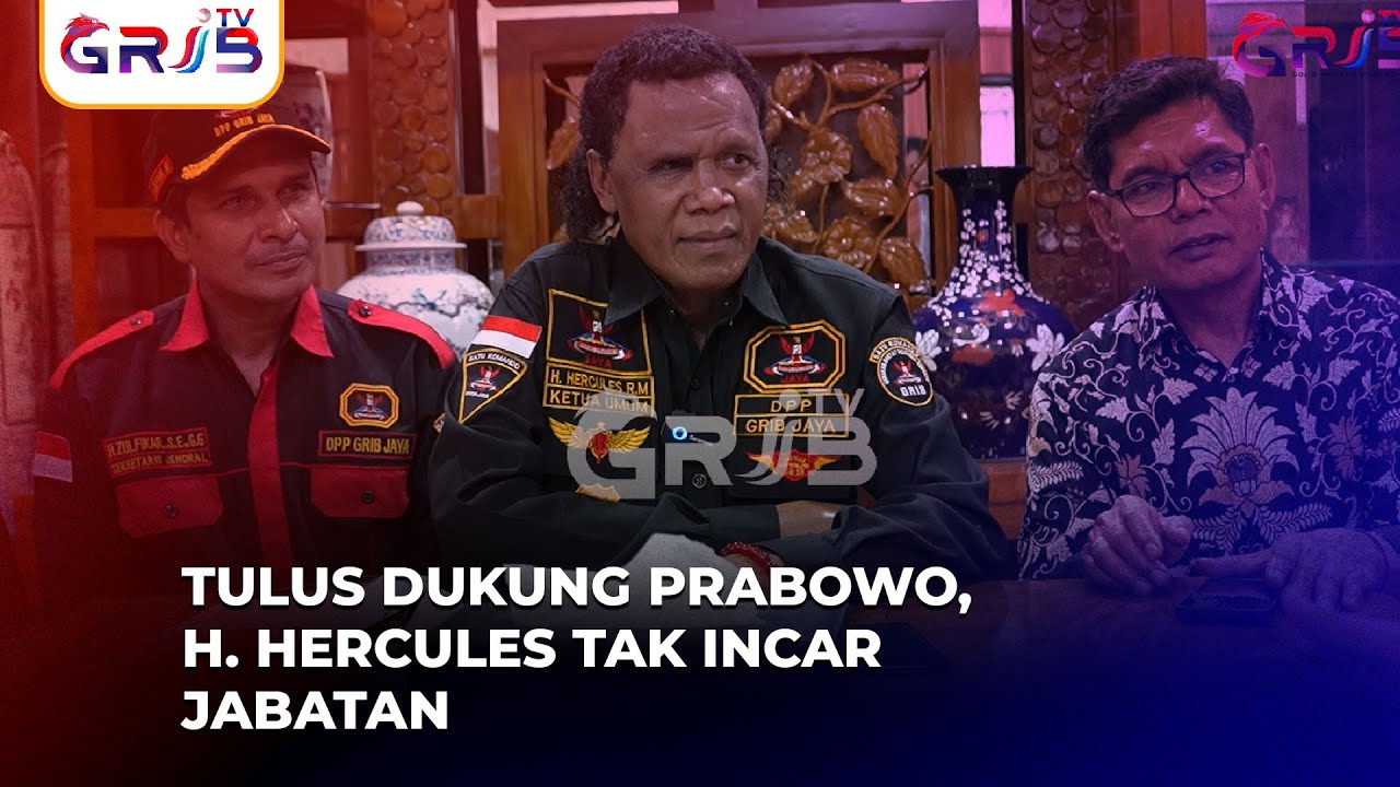 H. Hercules Dukung Prabowo dengan Tulus, Tanpa Ambisi Masuk Kabinet