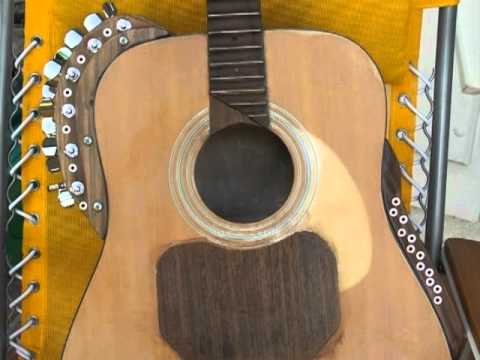 Homemade acoustic sitar-guitar, genesis of a monster