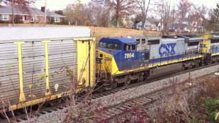 preview picture of video 'CSX 7583,7864 Campbellsburg Ky Q268?'