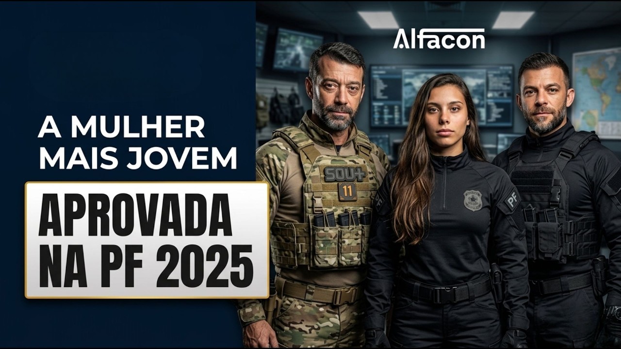 Aprovada na PF com 7 meses de estudo  - AlfaCon