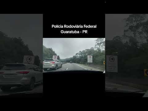 Subida da Serra do Mar, Polícia Rodoviária Federal, Guaratuba -PR.#brasil #viraliza #viagem #cidade