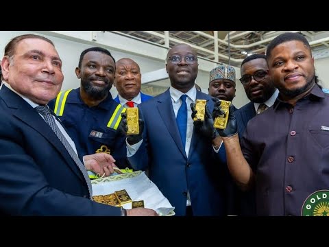 Ghana Will No Longer Export Raw Gold to Abroad😀 At my Age First Time Seeing a Gold Bar Ato Forson...