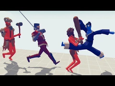 TAEKWONDO vs MELEE UNITS | Totally Accurate Battle Simulator-TABS
