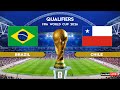 BRAZIL Vs CHILE FIFA World Cup 2026 Qualifiers Full Match All Goals Simulation PES