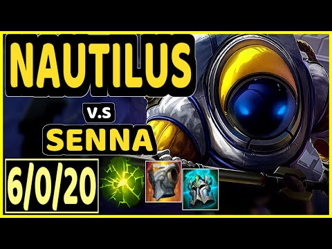 SEDRION (NAUTILUS) vs SENNA - 6/0/20 KDA BOTTOM SUPPORT GAMEPLAY - EUW Ranked MASTER