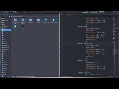 ArcoLinux : 939 creation of a new widget on qtile called netgraph