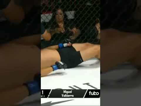 Antonio Ruelas punches keep his KO'd opponent upright at LXF11