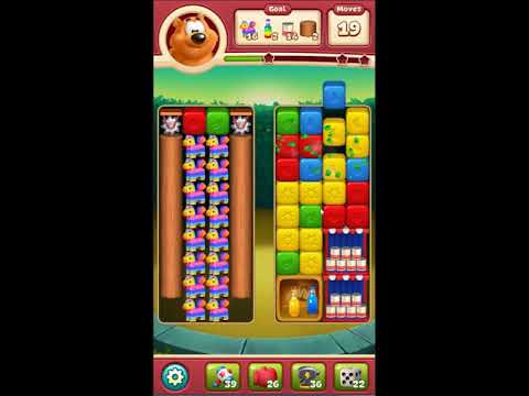 Toon Blast Level 2418 - NO BOOSTERS 🐻🐺🐱 | SKILLGAMING ✔️