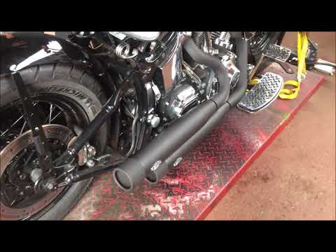 MCJ Verstellbare Auspuffanlage mit ABE Harley Davidson Softail Klappenauspuff