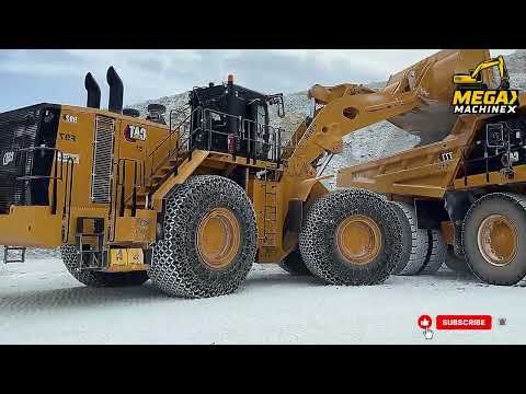 Brand New Cat 992 Wheel Loader & Cat 777 Dumpers At Work In A Modern Agg. Quarry - Interkat SA 4K