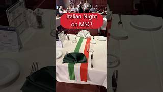 Italian Night Fun on MSC Seascape #cruisefun #mscseascape  #sailawaywithbruceandeileen