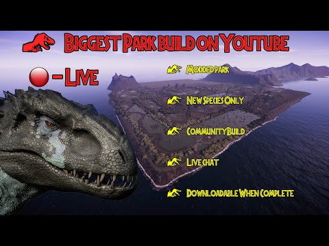 🔴 Jurassic World Evolution - Biggest Park Build On Youtube - Part 13 - Releasing The Dinosaurs