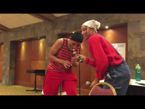 Playing the recorder at my talent show