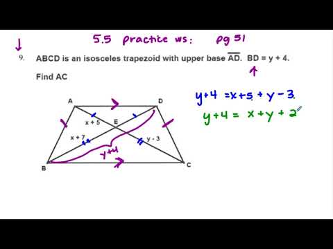 Coach Fred's Geo ~ Trapezoid Worksheet pg 51 # 9