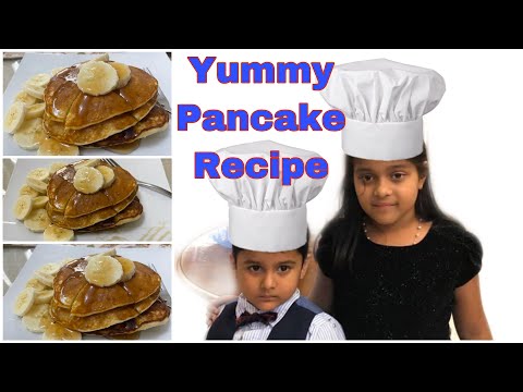 How to make pancake | Areebah and Arshan made pancake for their breakfast | Easy pancake recipe
