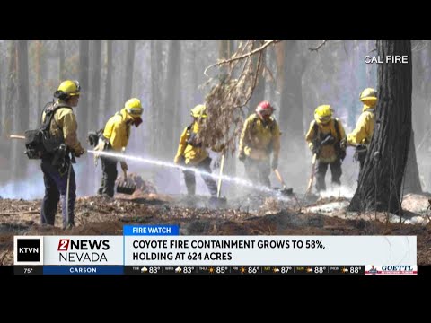 Containment grows on the Coyote Fire