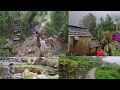 बरसात में कैसे रहते हैं पहाड़ी गांव के