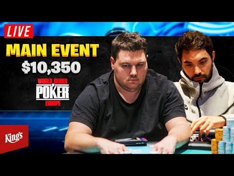 WSOP Europe LIVE $10K Main Event - DAY 3!