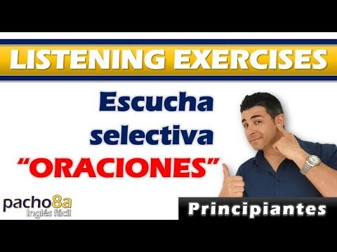 🔴 Ejercicio de listening en inglés para principiantes | Escucha y comprende oraciones
