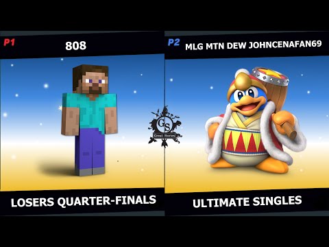 Great Stories Smash 808 (Steve) V.S. MLG MTN DEW Johncenafan69 (King Dedede) Losers Quarter Finals