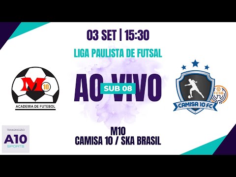 M10 3 x 2 CAMISA 10 / SKA BRASIL - LIGA PAULISTA DE FUTSAL - SUB 08 - 03/09/2023