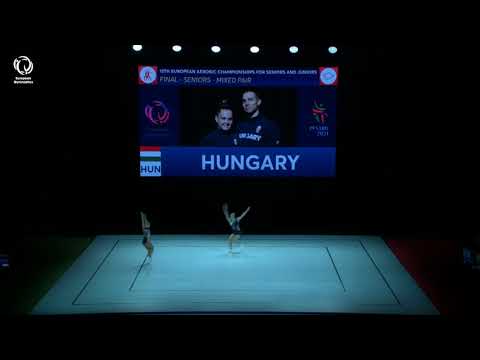 Fanni MAZACS & Daniel BALI (HUN) - 2021 Aerobics European silver medallists, Mixed Pairs