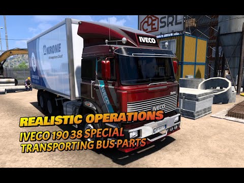🚛 **Iveco 190 38 Special - Transporting Bus Parts from Tirana to Catanzaro** 🚛