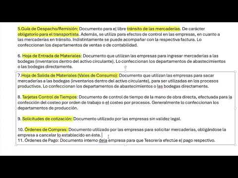 Curso de Contabilidad || Clase 6 || Unidad 3: Documentos de uso común en las empresas