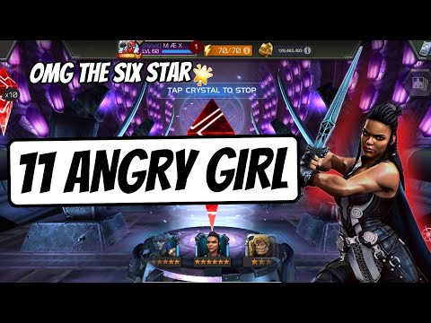 10 Angry Girl - Valkyrie Crystals Cavalier - 6 Star Search Marvel Contest of Champions