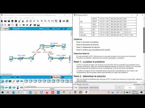 2.3.2.3 Packet Tracer - Troubleshooting Static Routes | español
