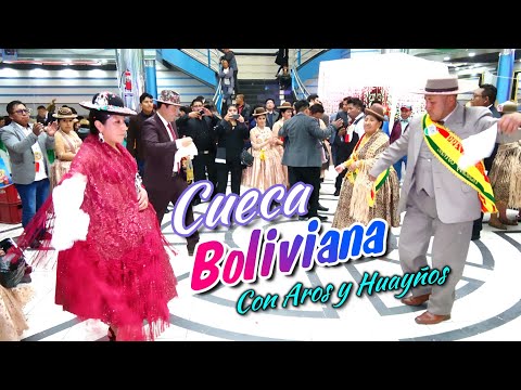 PRESTES bailan 🇧🇴 CUECA BOLIVIANA con 3 AROS y sus HUAYÑOS Enganchados