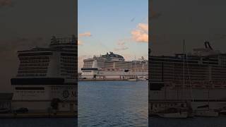 Msc Grandiosa salpa da Palermo 🛳  - 28 Luglio 2025  #shorts #cruise