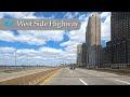 West Side Highway 9A from World Trade Center to George Washington Bridge Manhattan New York