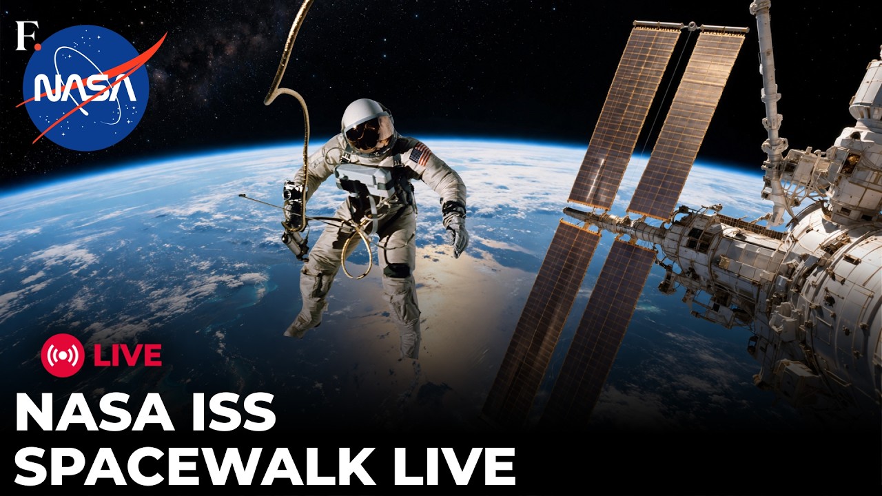 ISS LIVE: NASA US Spacewalk 96 | Jessica Meir & Anil Menon Perform Spacewalk