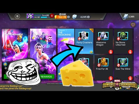 Alternate ACT 9.1.1(Party Crashers) Super 🧀 Easy completion 🤣✌️✌️| MCOC GAMEPLAY IN HINDI|