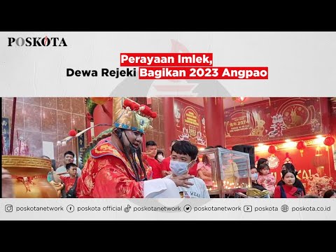 Perayaan Imlek, Dewa Rejeki Bagikan 2023 Angpao