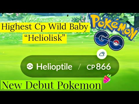 😍 Highest Cp 🤯 Wild Baby Heliolisk Caught In Pokemon Go | Highest Cp Helioptile Pokemon Go #Shorts
