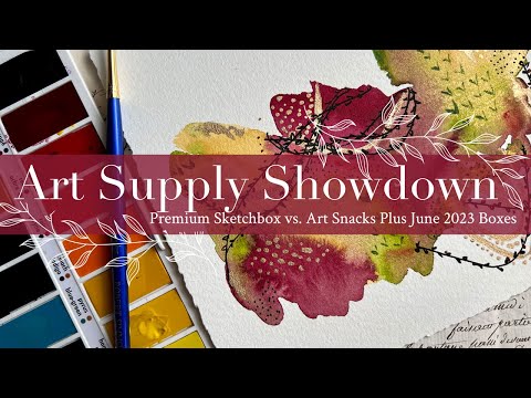 Art Subscription Showdown: July 2023 Sketchbox vs. Art Snacks vs. Paletteful Box Art Haul