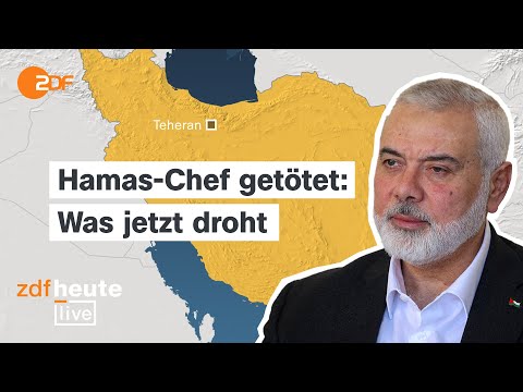 Iran droht nach Tötung von Hamas-Führer: Was das für die Lage in Nahost bedeutet | ZDFheute live