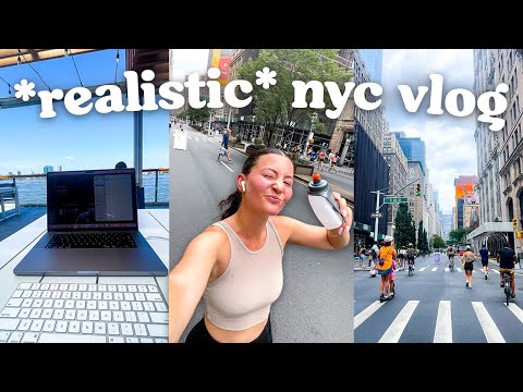 a realistic & productive new york city vlog (half marathon training & working 9-5)