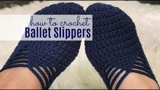 Crochet Ballet Slippers Tutorial