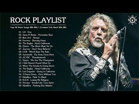 Top 20 Rock Playlist 80s and 90s ⚡⚡ The Whole Best Rock Music Of All Time