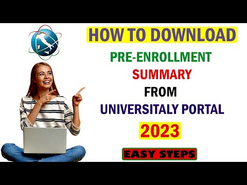 How to download pre-enrollment summary from universitaly portal 2023||Easy process