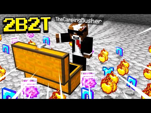 RusherPlays - Minecraft 2B2T | Raiding an Infinite DUPE Base!