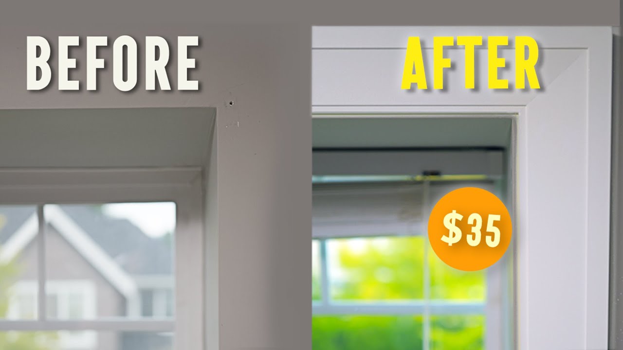 How to Make Your Boring Windows Pop for Cheap (DIY Window Trim Reveal)