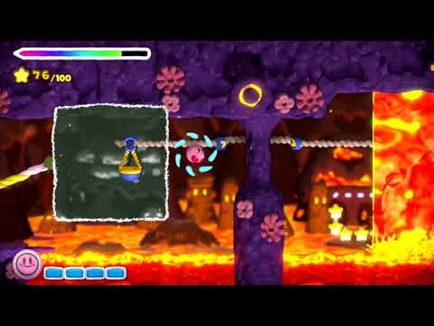 6-1 Burning Secrets ~ Level 6 Red Volcano ~ Kirby and the Rainbow Curse ~ NO COMMENTARY 1bd