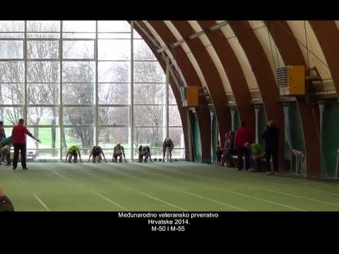 60m - M-50 & M-55 - Međunarodno dvoransko prvenstvo Hrvatske za veteranke i veterane