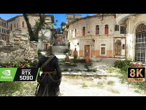 [8K60] Assassins Creed Black Flag Remastered – 4K RTX 5090 Ultra Raytracing Showcase graphics